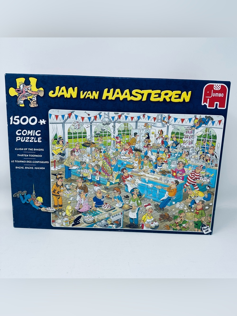 Jan van Haasteren 1500 Piece Jigsaw Puzzle Clash of the Bakers Missing 5x Pieces